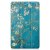 Full vy av fodralets fram- och baksida med blommig design till Galaxy Tab A11
