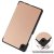 Närbild på stötdämpande material – fodral i roséguld till Galaxy Tab A11
