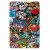Framsida av graffiti fodral till Galaxy Tab A11 Plus med färgglada detaljer