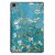 Elegant design med blommotiv – helskyddande fodral för Galaxy Tab A11 Plus
