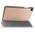 Tri-fold fodral i roséguld till Galaxy Tab A11 Plus – uppfällt i skrivläge