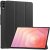 Samsung Galaxy Tab S11 Ultra fodral svart tri-fold visning med surfplatta