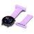 Garmin Vivoactive 4 liggande med lila klockarmband bredvid