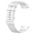 Vitt silikonarmband till Garmin Vivoactive 4s – underdel med hål för justering
