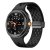 Samsung Galaxy Watch 8 Classic med svart silikonarmband – urtavla synlig framifrån