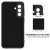 innersida svart silikonskal Samsung Galaxy S26 med mikrofiber