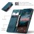 Samsung Galaxy S26 placerad i CaseMe Slim plånboksfodral – öppet läge