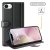 Äkta svart läderfodral för iPhone 17e – praktiskt och stilrent