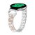 Köp Dual Rhinestone Armband Samsung Galaxy Watch 6 Classic 43mm Silver/Roséguld Online