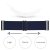 Elastiskt Nylonarmband Samsung Galaxy Watch 7 44mm Mörkblå