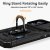 Hybridskal iPhone 16 Plus Ring + Kameraskydd Svart