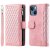 Köp iPhone 14 Plånboksväska Vadderad Rosa Online
