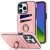 Köp iPhone 14 Pro Kortfack Skal Ring Rosa Online