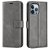 Köp iPhone 14 Pro Wallet Leather Grey Online
