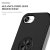 Slitstarkt svart skal med magnetisk ringhållare för iPhone 17e