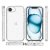 iPhone 16e skal glitter transparent – framsida och baksida visade tillsammans