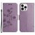 Köp Läderfodral Fjärilar iPhone 15 Pro Lila Online
