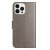 Läderfodral Fjärilar iPhone 16 Pro Grå