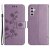 Köp Läderfodral Fjärilar Samsung Galaxy S24 Lila Online