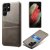 Läderskal Kortfack Samsung Galaxy S22 Ultra Grå - Techhuset.se