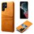 Köp Läderskal Kortfack Samsung Galaxy S23 Ultra Cognac Online