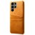 Läderskal Kortfack Samsung Galaxy S25 Ultra Cognac