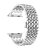 Metallarmband i Fjärilspänne Apple Watch Series 10 42mm Silver