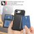 Multi-Slot Case svart iPhone 17e – skal med RFID-skyddade kortfack