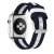 Nylonarmband Apple Watch 42/44mm Blå/Vit - Techhuset.se