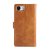 Elegant cognac iPhone 16e Multi-Slot plånboksfodral – baksida