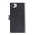 Elegant svart Multi-Slot fodral i läderstil till iPhone 16e – baksida