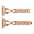 Köp Rhinestone Kristallarmband Apple Watch 45mm Series 9 Roséguld Online
