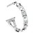Rhinestone Kristallarmband till Garmin Vivoactive 3 Silver