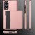 Samsung Galaxy S25 Edge Skal Kortfack Roséguld