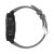 sidovy av Garmin Fenix 8 Pro 47mm med grått silikonarmband
