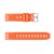 Utbytbart orange silikonarmband till Garmin Fenix 8 Pro 47mm – platt layout