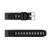 Utbytbart svart silikonarmband till Garmin Fenix 8 47mm – platt vy