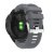 Garmin Fenix 8 – pulsmätare och grått silikonarmband – vy bakifrån