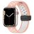 Köp Silikonarmband Sport Apple Watch Ultra 3 49mm Rosa/Vit Online