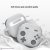 Silikonskal Med Karbinhake Apple AirPods 4 Gamepad Grå
