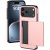 Elegant mobilskal i roséguld till iPhone 17 Pro med plats för kort
