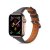 Smalt Läderarmband Apple Watch Series 10 42mm Svart