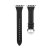 Smalt Läderarmband Apple Watch Series 10 42mm Svart