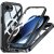 Ultra Full Protection MagSafe Case svart till iPhone 16e – framsida och baksida