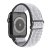 Vävd Nylonarmband Apple Watch 42/44mm Svart/Vit - Techhuset.se