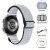 Vävd Nylonarmband Samsung Galaxy Watch 7 44mm Svart/Vit