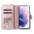 Köp Zipper Magnet Leather Wallet Samsung Galaxy S23 Roséguld Online