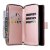 Köp Zipper Magnet Leather Wallet Samsung Galaxy S23 Ultra Roséguld Online