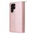 Köp Zipper Magnet Leather Wallet Samsung Galaxy S23 Ultra Roséguld Online