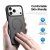 Hand håller i svart iPhone 17 Pro Max med Dux Ducis MagSafe-skal